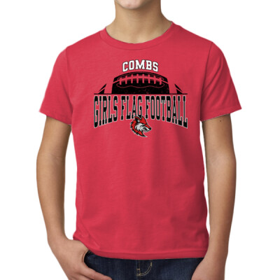 Youth Cotton Blend T-shirt - Combs Flag Football Thumbnail