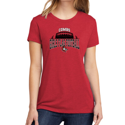 Ladies Cotton Blend Tee - Combs Flag Football Thumbnail